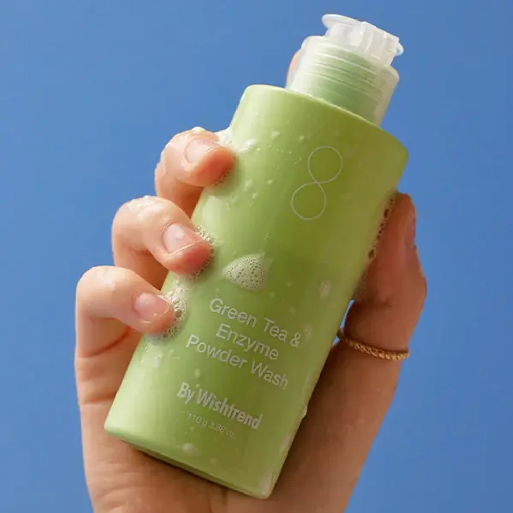 By Wishtrend Green Tea & Enzyme Powder Wash очищающая энзимная пудра с зеленым чаем