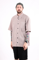 Рубашка BLK CROWN Baggy Вельвет Бежевый