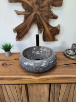 Раковина из мрамора Donut Grey DM-65868 45х45х15 из натурального камня