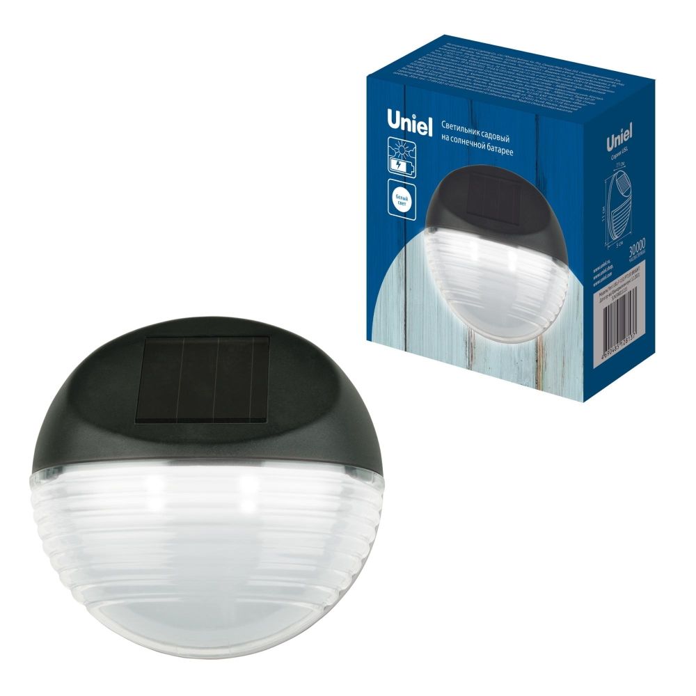 USL-F-151-PТ110 BRIGHT Садовый светильник на солнечной батарее. 2 светодиода. Белый свет. 1xАА Ni-Mh аккумулятор в-к. IP44. TM Uniel.