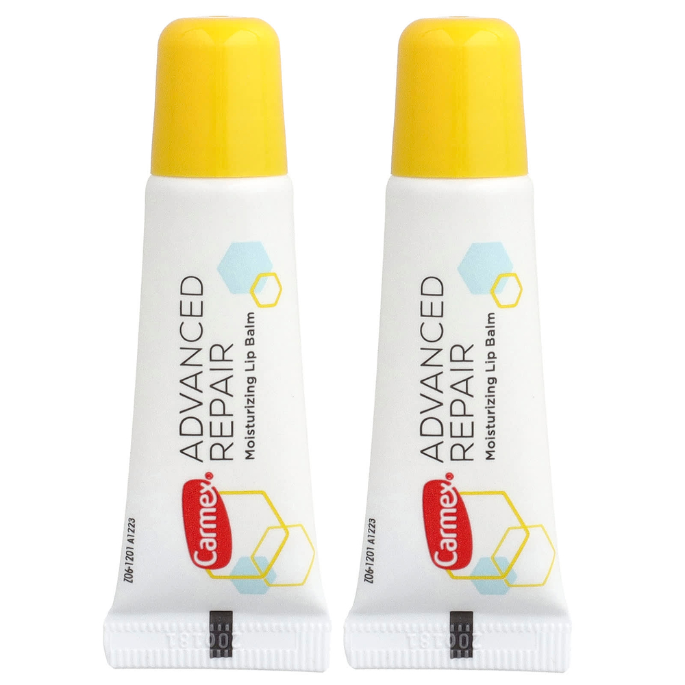 Carmex, Advanced Repair, увлажняющий бальзам для губ, 2 тюбика по 10 г (0,35 унции)