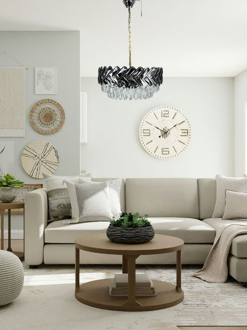 Люстра подвесная Lanbos, 12 ламп Е14, 480 Вт, до 20 кв м, хром