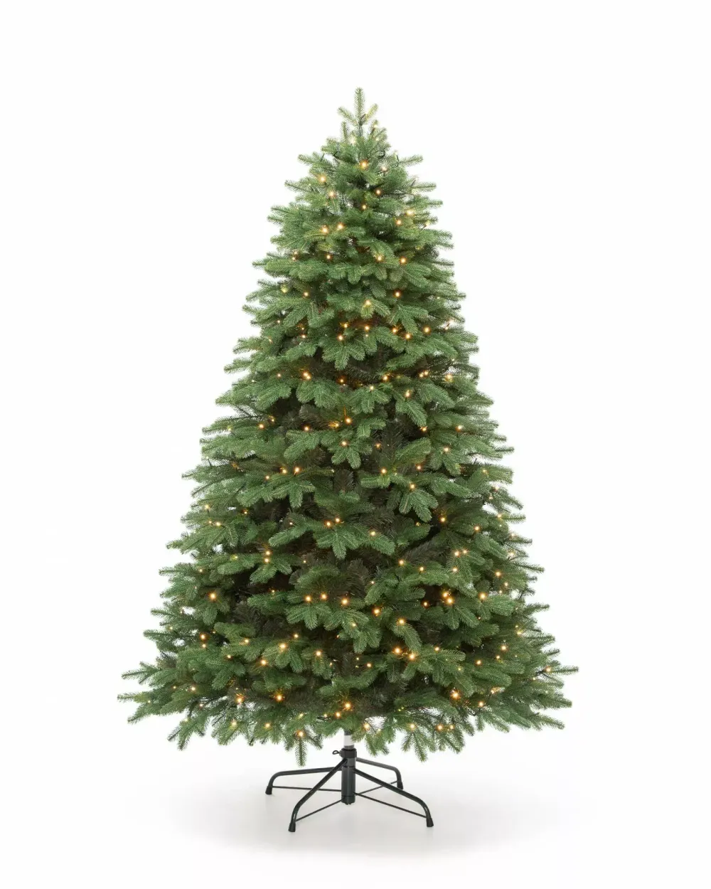 Ель с гирляндой встроенной «Парижанка» (Литая+пвх) 180 см / 1.8 м