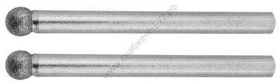 ЗУБР 2 шт, 4.0 x 3.2 x 38 мм, Набор алмазных мини-шарошек (35922)