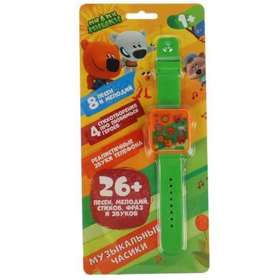 Музыкальные часы "Ми-ми-мишки" 26 песен, мелодий и фраз на блист. ZY900974-R2 (Умка)
