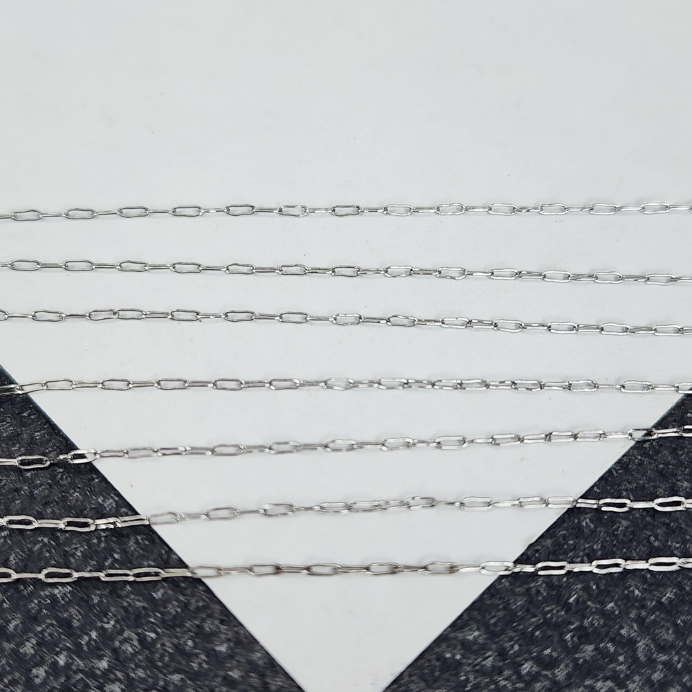 Цепочка тонкая, сталь 316, р-р 0.7мм, пролезают бусины и бисер!