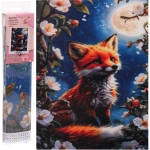 Алмазная мозаика в рулоне 30*40см полная выкладка «DIAMOND», Лисенок