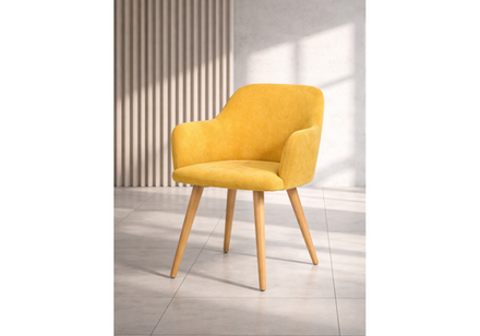 Стул деревянный Woodville Инфини горчичный (ocean 016), светлое дерево