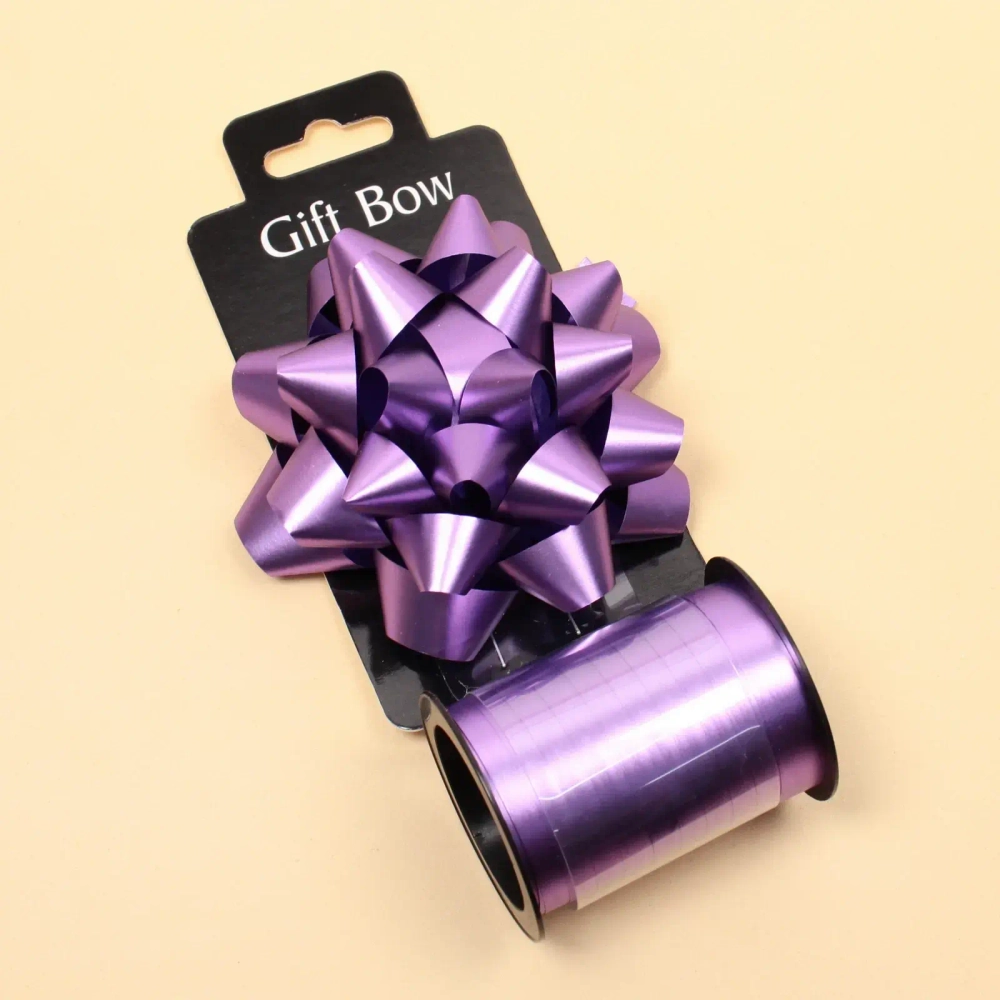 Набор для декорирования «Романс» бант d=10 см, лента 1,6 см (10м), Фиолетовый