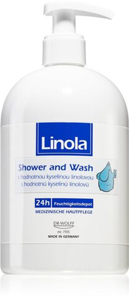 Linola Shower and Wash - гипоаллергенный гель для душа /   500  ml  / GTIN 4048882252700