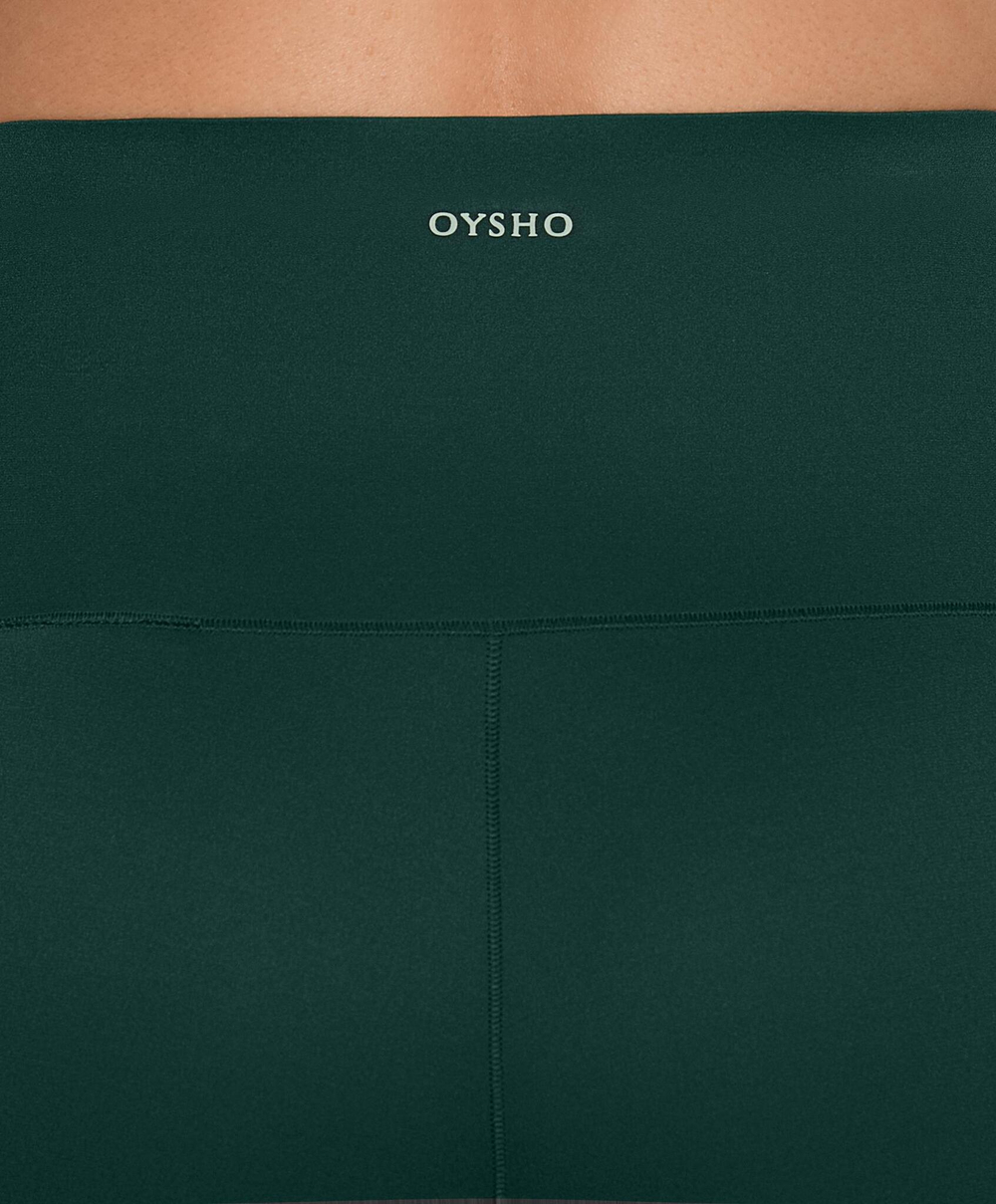 OYSHO Легинсы до щиколотки длиной 65 см с высокой посадкой Perfect-Adapt, бутылочно-зеленый