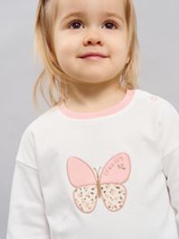 Лонгслив "Бабочка" с принтом 0+