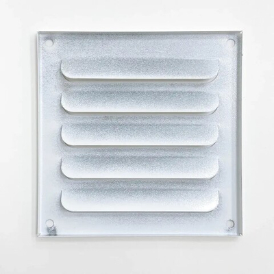 Решетка вентиляционная накладная 150х150 мм металлическая белая
