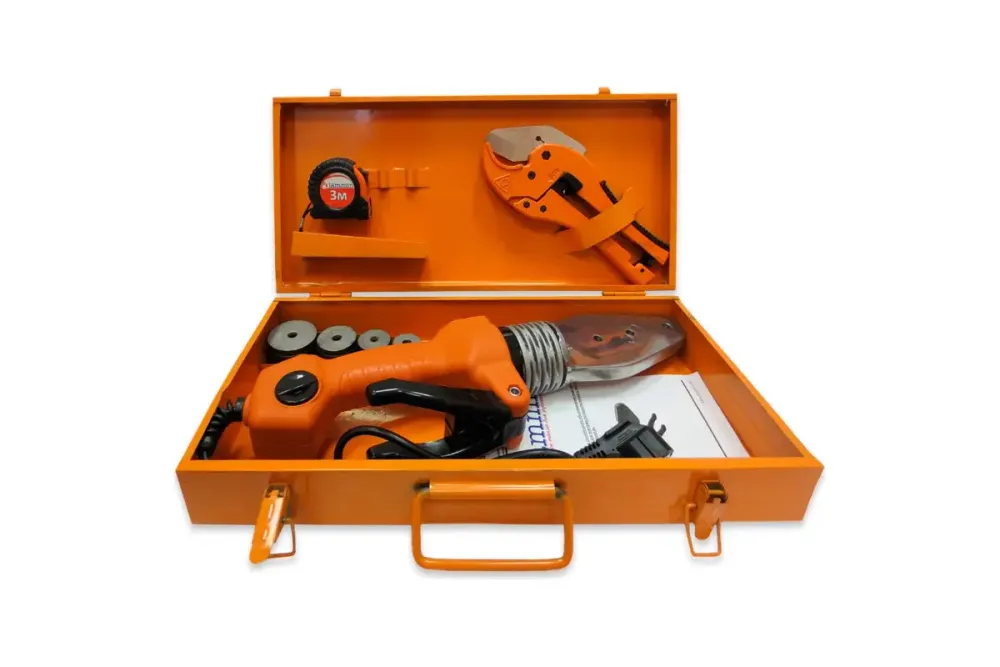 Сварочный аппарат для ППР труб Lammin 1500Вт (насад. 20-40мм, рулетка,ножницы,кейс)