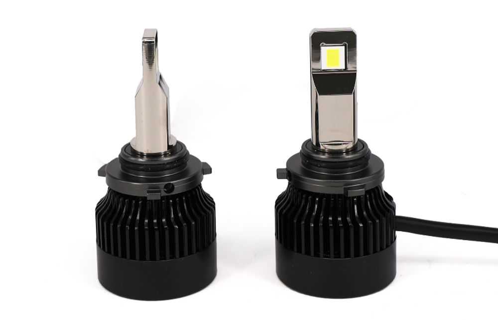 Светодиодные лампы HB3 (9005) Sariti K7 с обманкой, с вентилятором, 5300K, 12V, 56W (комплект, 2шт)