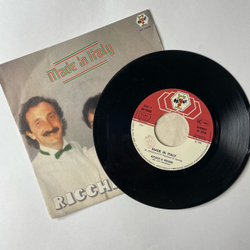 Винтажная виниловая пластинка 7 дюймов (маленькая пластинка) Ricchi and Poveri Made In Italy (Италия 1982)