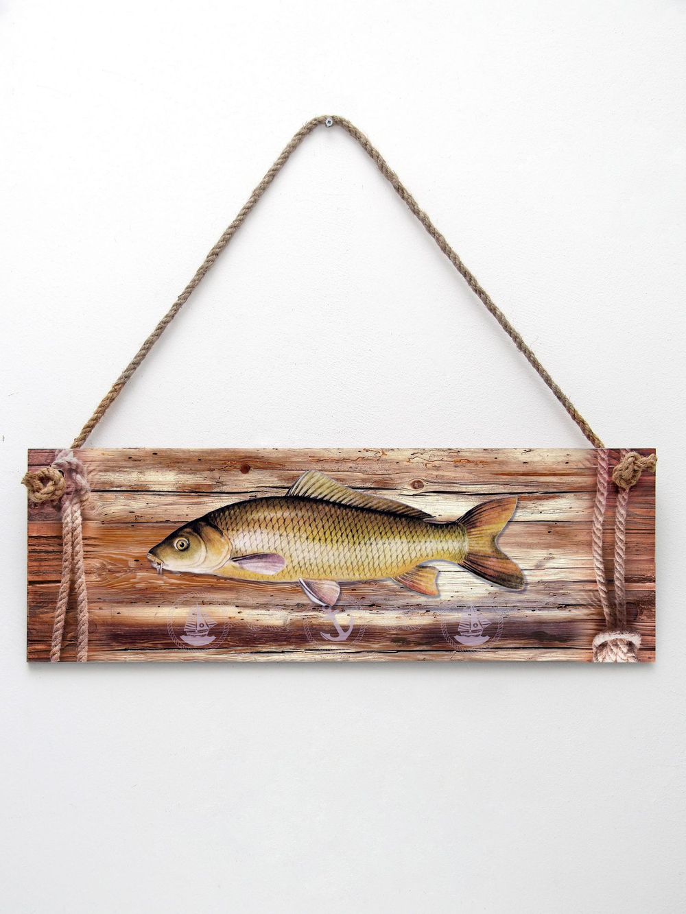 Панно на стену для интерьера "Мечта рыбака"