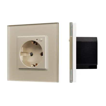 Розетка электрическая с Zigbee управлением SCT-OMALI-EUZB1-PL-GD (240V, 16A, Zigbee) (Arlight, -) 050218