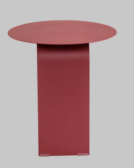 Журнальный столик Arwel металл бордовый