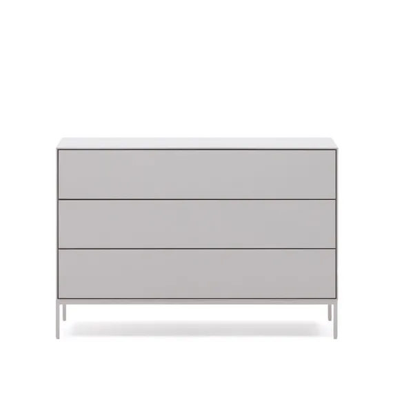 Vedrana Комод с 3 ящиками белый лак 110 x 75 см