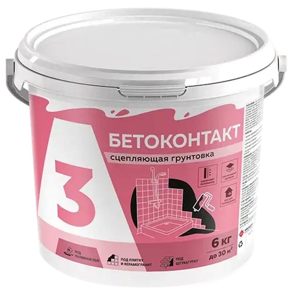 A3  БЕТОКОНТАКТ сцепляющая грунтовка  6кг (ИжСинтез)