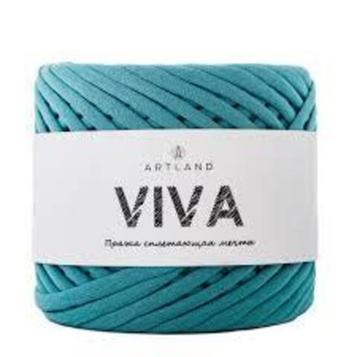 Трикотажная пряжа Viva, 100% х/б, 300 гр, 100 м, лазурный