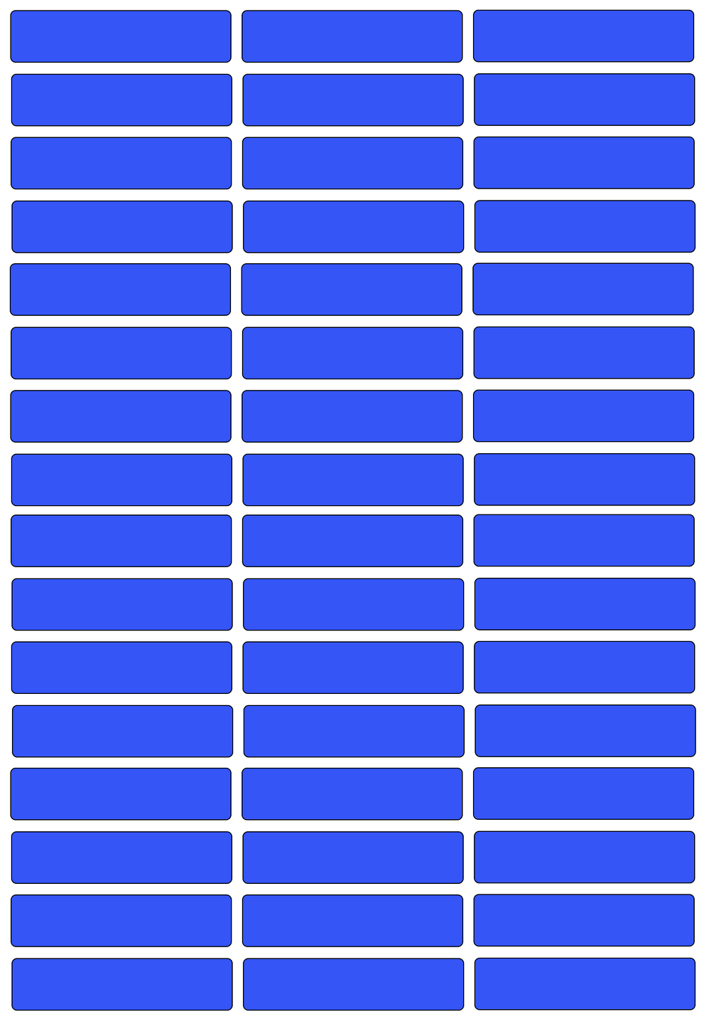 Виниловые наклейки для маркировки Policomprint М13, 42х10 мм. 48 шт.