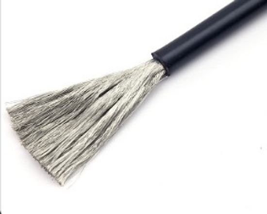 Силиконовый кабель 3AWG 1 м черный