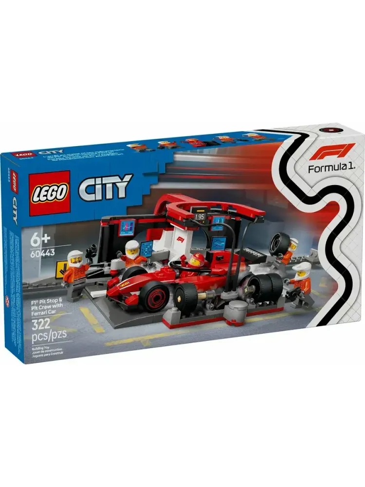 Конструктор Сity 60443 Formula 1, пит-стоп команды Ferrari