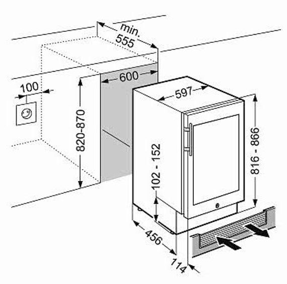 Винный холодильник Liebherr UWKes 1752-22 001
