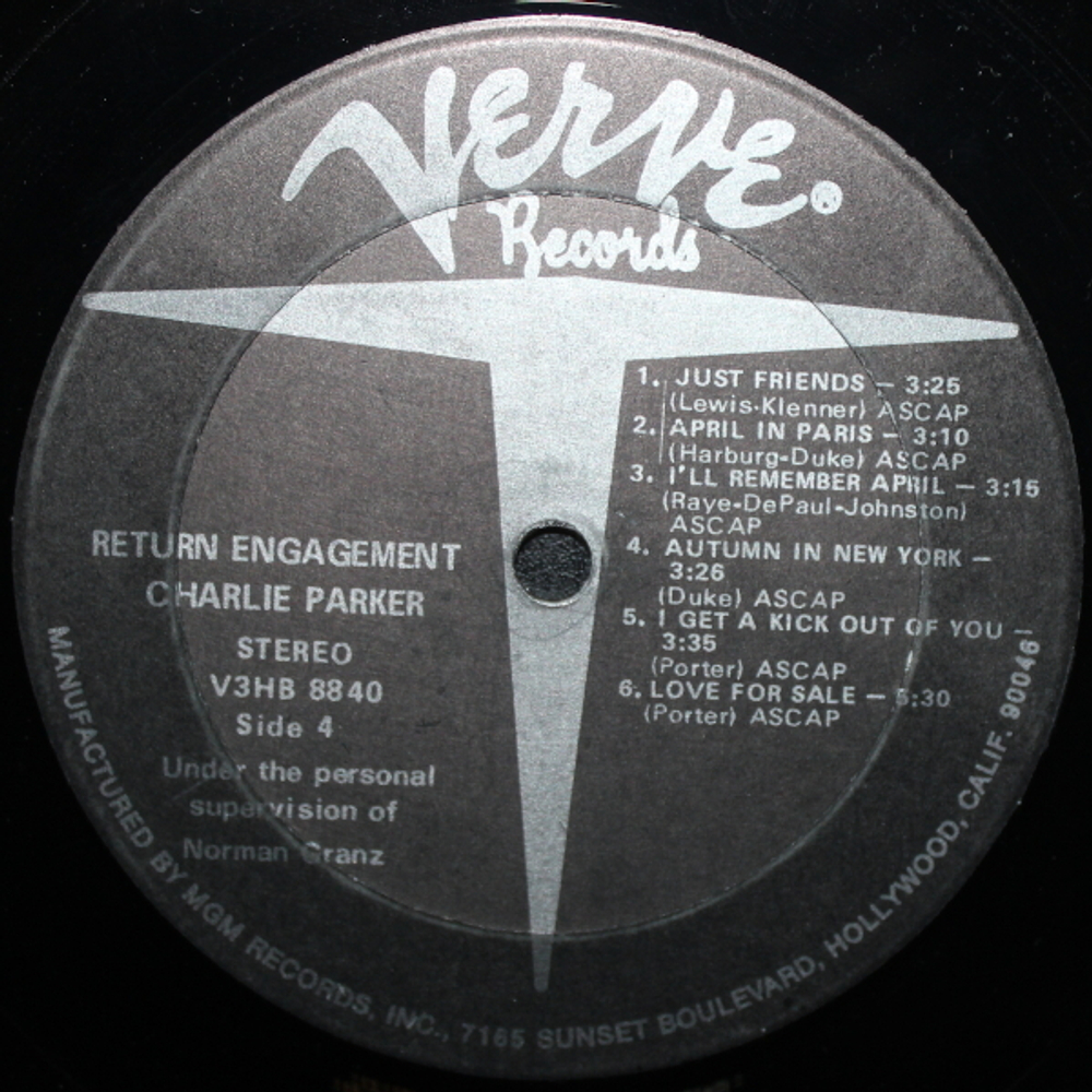 Charlie Parker / Verve Return Engagement (2LP)