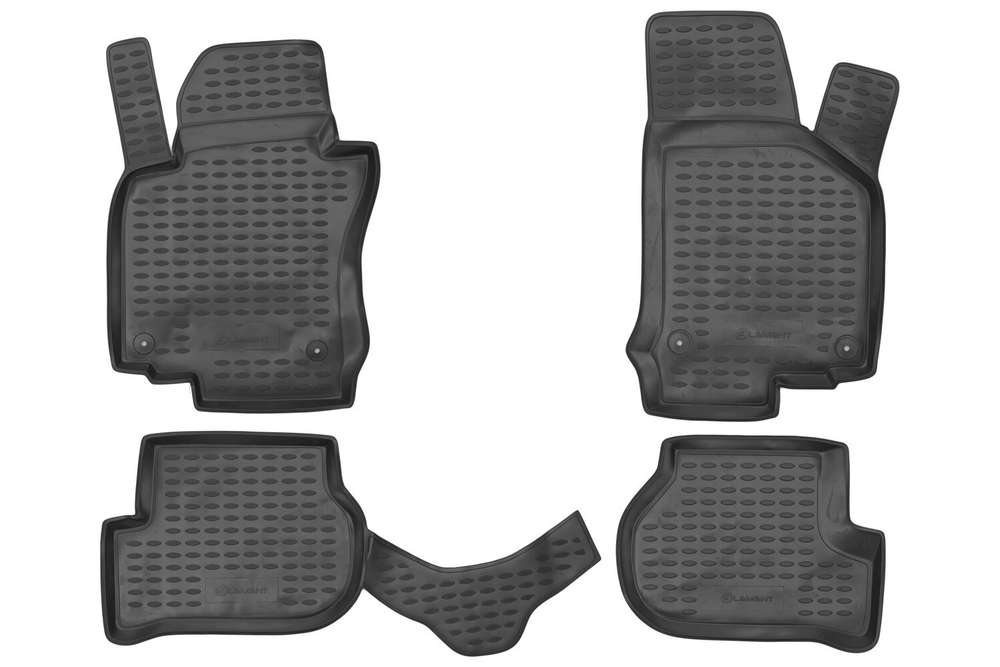 Коврики в салон VW Golf VI 04/2009-, хэтчбек, 4 шт., без подлок. (полиуретан) Element.NLC.51.29.210K