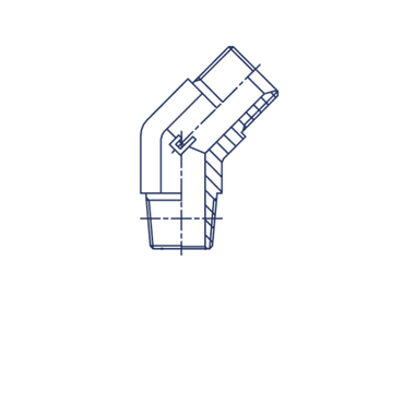 Соединение P45 BSP 1/2" BSPT 1/2" CAST