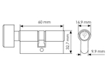 Цилиндровый механизм Morelli 60CK (30/30C)