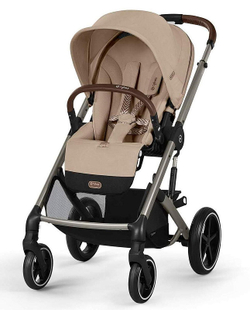 Коляска Cybex Balios S Lux TPE 2025 Cloud G i-Size Lava Grey 3 в 1 Almond Beige с дождевиками