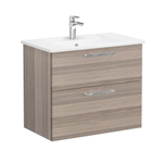 Тумба с раковиной Vitra Root 80 см, 2 ящика, кордоба
