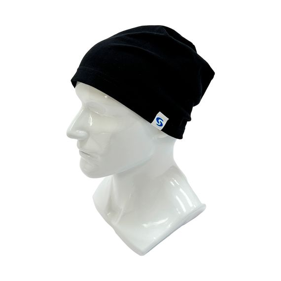 Шапка спортивная тонкая Scorpena Collection черная