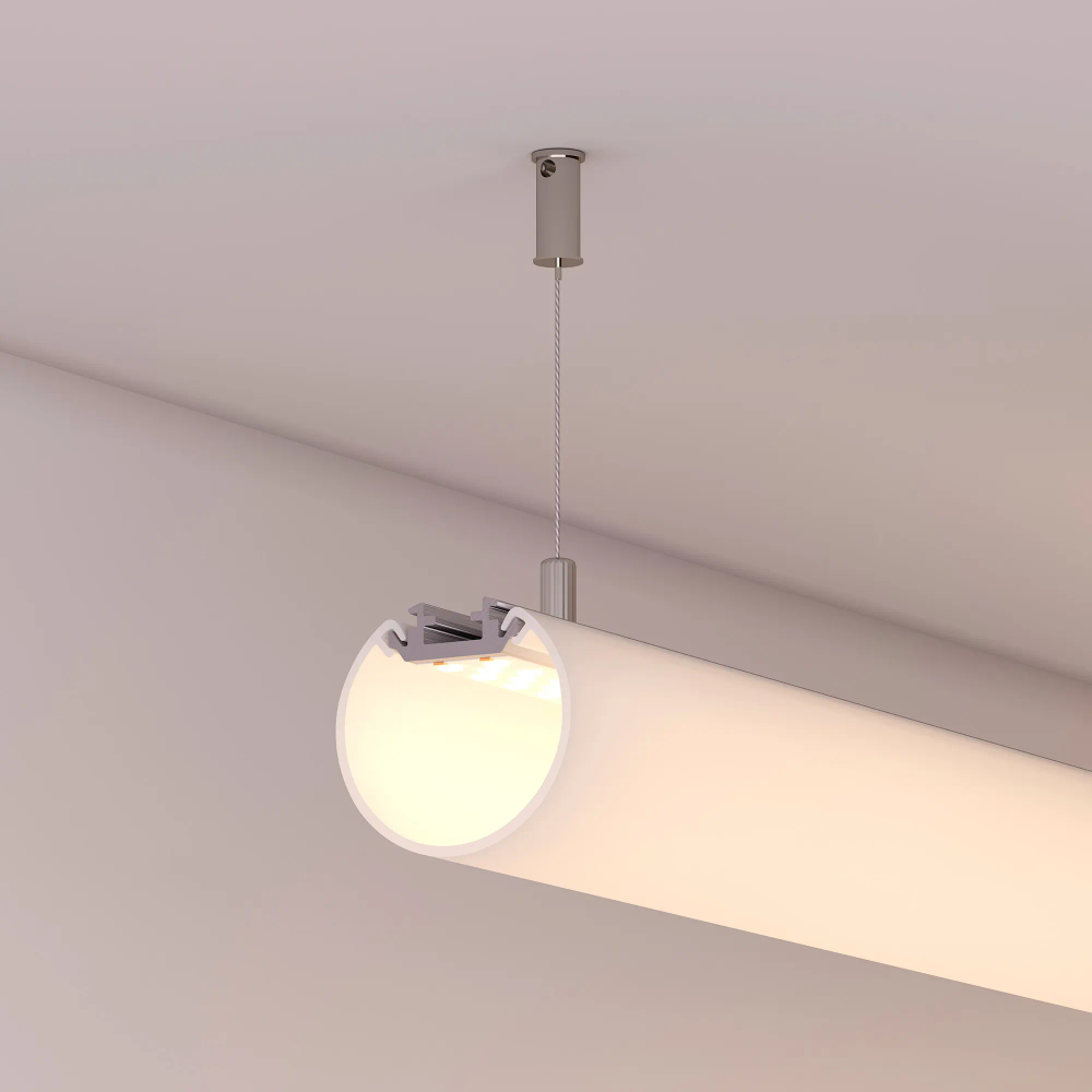 Профиль ROUND-D40-2000 ANOD (Arlight, Алюминий) 044517