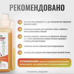 ВИТАМИН Е ПЛЮС VitaPro на основе льняного масла для лошадей Horse-Bio, 1000 мл