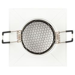 Встраиваемый светильник алюминиевый ЭРА KL110 WH/BK MR16 GU5.3 белый/черный матовый