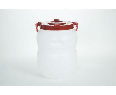 Радиан, Бочка пластиковая, 50 л, пищевая, круглая, с ручками, с широким горлом, повышенной прочности