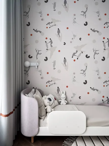 Кровать KIDI Soft для детей от 3 до 7 лет (серый)