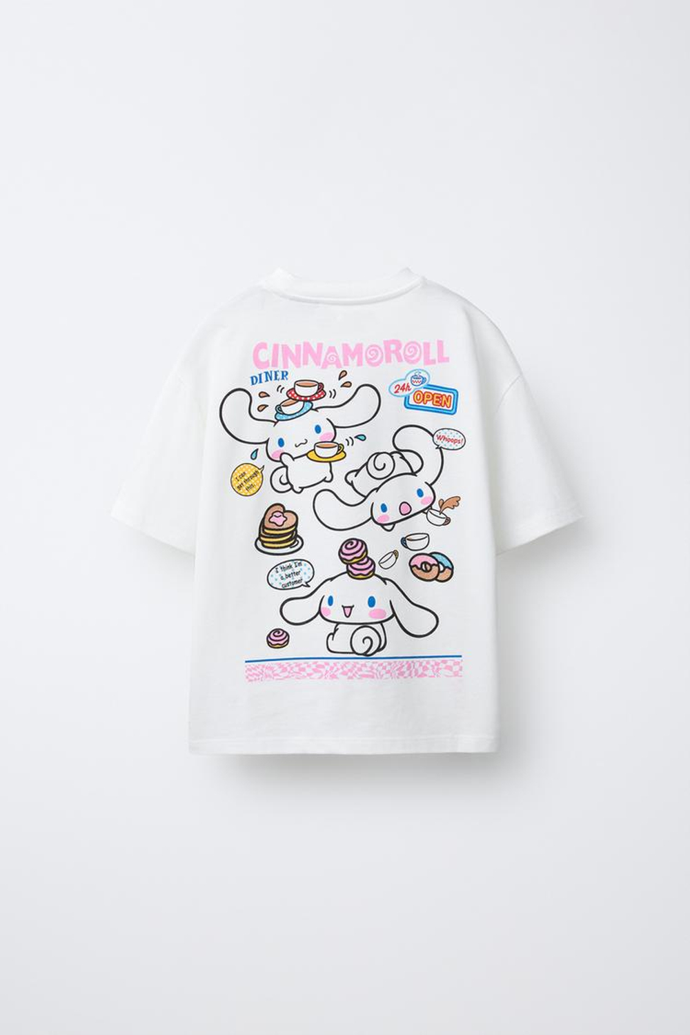 ZARA ФУТБОЛКА CINNAMOROLL © SANRIO, БЕЛЫЙ