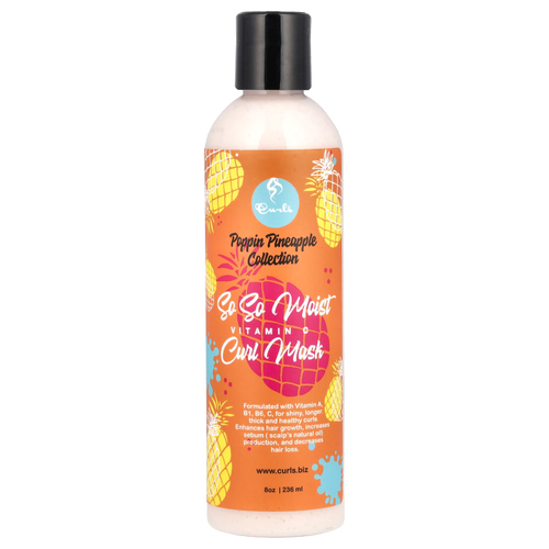 Curls, Poppin Pineapple Collection, So So Moist, витамин C, маска для локонов, 236 мл (8 унций)