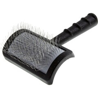 Пуходёрка DeLIGHT проф. мягкий корд с длинным зубом средняя, с большой ручкой