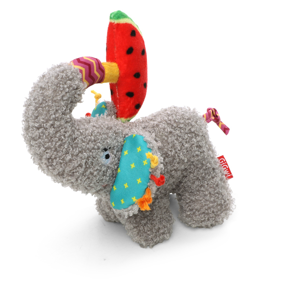 85064 Игрушка для собак Слоник с арбузом 19см, серия PLUSH FRIENDZ, GiGwi