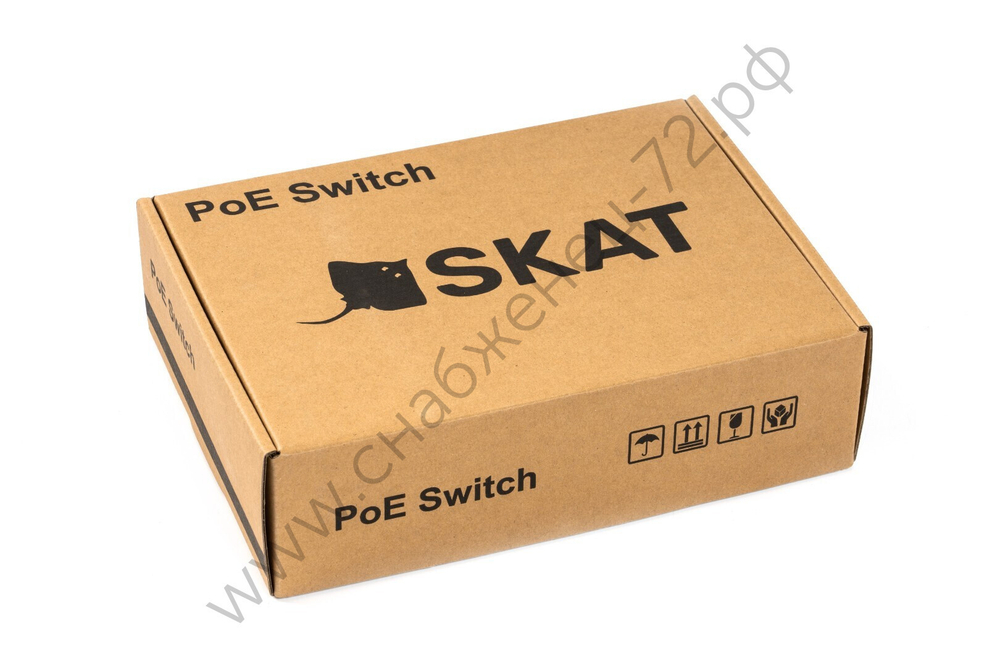 SKAT PoE-8E-1G-1S v.2 коммутатор PoE Plus, мощность 150Вт, порты: 8-Ethernet, 1-Uplink, 1-SFP