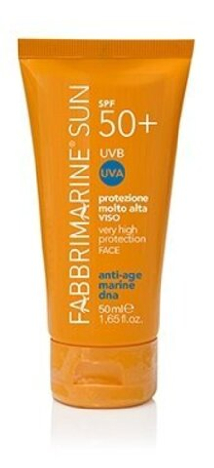 FABBRIMARINE Солнцезащитное средство для лица с ДНК морских водорослей SPF 50  SPF 50+, Protezione molto alta VISO  Very high protection FACE 50 мл