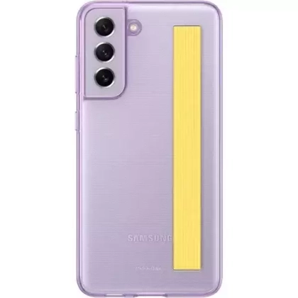 Чехол-накладка Samsung EF-XG990CVEGRU Slim Strap Cover для Samsung S21 FE, фиолетовый