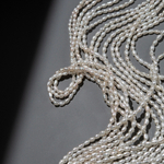 Жемчуг культивированный овальный, белый, 2,5*3,5-4мм